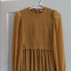 Elegant Mustard Dress